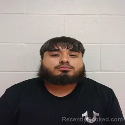 Mugshot of Alex Arellano booked in Brown County, Texas on September 11, 2026