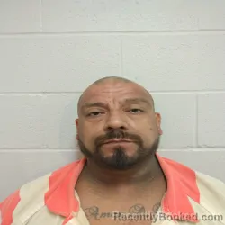Mugshot of Santos Sanchez booked in Brown County, Texas on August 21, 2026