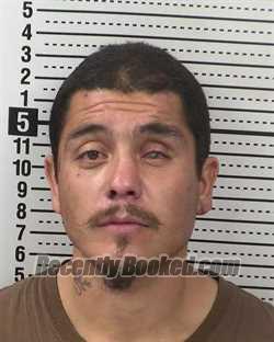 Booking photo from Dona Ana County, New Mexico