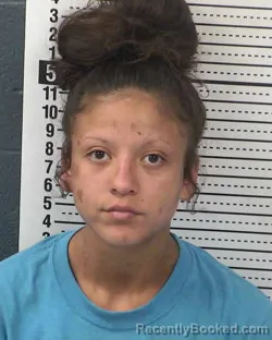 Mugshot of LYCIA ANGEL THYBERG booked in Dona Ana County, New Mexico on March 12, 2026