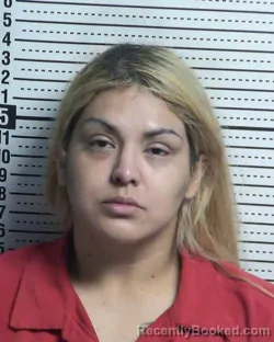 Mugshot of CAROLINA CAZARES booked in Dona Ana County, New Mexico on May 1, 2026