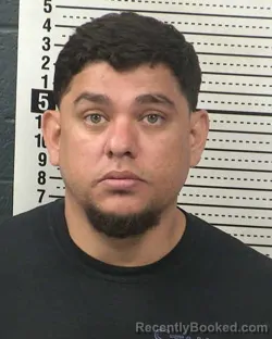 Mugshot of JULIO CESAR MORENO booked in Dona Ana County, New Mexico on May 6, 2026