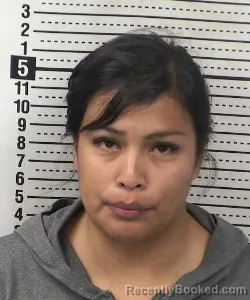 Mugshot of CAROLINA ORTEGA booked in Dona Ana County, New Mexico on July 3, 2026