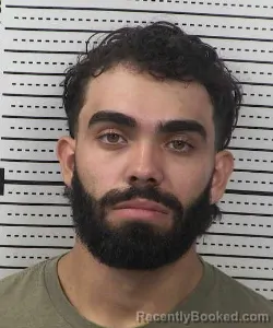 Mugshot of DIEGO ALVARADO booked in Dona Ana County, New Mexico on July 9, 2026