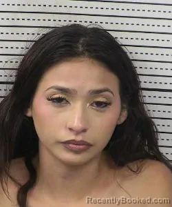 Mugshot of NADIA GISELL ANGEL booked in Dona Ana County, New Mexico on July 11, 2026