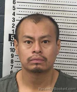 Mugshot of Hugoberto Fuentes-Mata booked in Dona Ana County, New Mexico on July 27, 2026