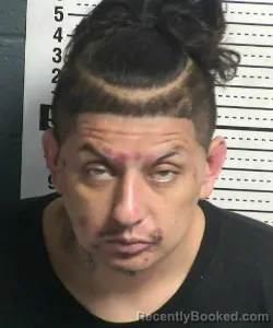 Mugshot of Rocky Javier Chavez booked in Dona Ana County, New Mexico on August 24, 2026