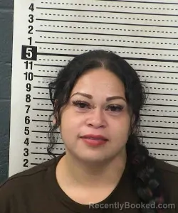 Mugshot of Zamyra Velasquez Moreno booked in Dona Ana County, New Mexico on August 25, 2026