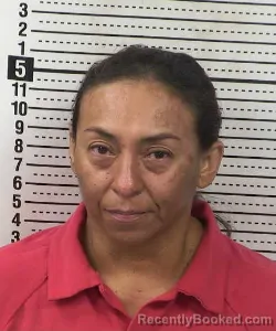 Mugshot of Gloria Tavares Zapata booked in Dona Ana County, New Mexico on August 27, 2026