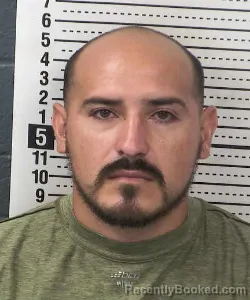 Mugshot of Aldo Esteban Esparza booked in Dona Ana County, New Mexico on September 7, 2026