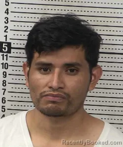 Mugshot of Juan Santiz-Jimenez booked in Dona Ana County, New Mexico on October 26, 2026