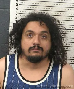 Mugshot of Mario Moreno booked in Dona Ana County, New Mexico on October 26, 2026