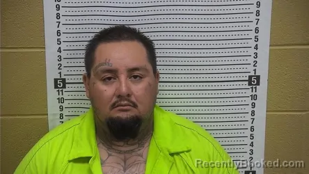 Mugshot of Alberto Herrera booked in Grant County, New Mexico on August 22, 2026