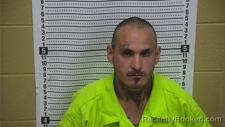 Mugshot of Nicholas Sanchez booked in Grant County, New Mexico on August 22, 2026