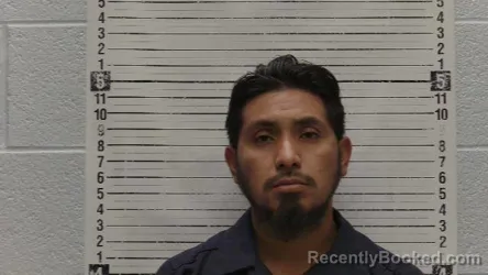 Mugshot of Quevin Aparicio Perez-Simon booked in Luna County, New Mexico on April 13, 2026