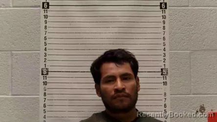 Mugshot of MOISES GUEVARA-LEAL booked in Luna County, New Mexico on July 8, 2026