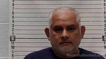 Mugshot of Juan Rojas-Luciano booked in Luna County, New Mexico on August 7, 2026