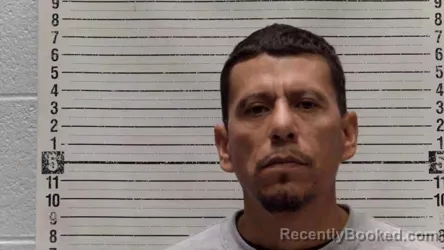 Mugshot of Javier Arredondo-Palomares booked in Luna County, New Mexico on August 7, 2026