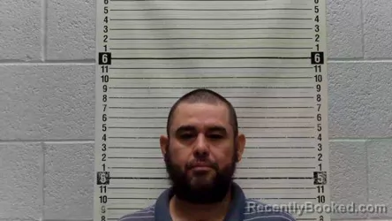 Mugshot of Noe M Acosta booked in Luna County, New Mexico on August 9, 2026