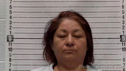 Mugshot of Gloria Alicia Cruz booked in Luna County, New Mexico on August 10, 2026