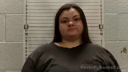 Mugshot of Sarah Celine Young booked in Luna County, New Mexico on August 14, 2026