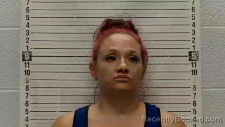 Mugshot of Ashly Nicole Means booked in Luna County, New Mexico on August 18, 2026