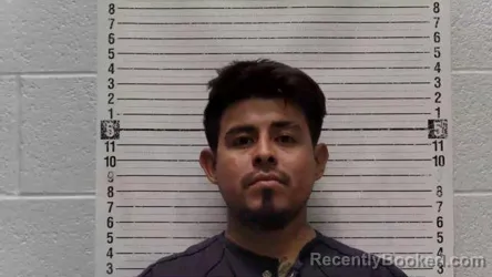 Mugshot of Diego Hernandez-Torres booked in Luna County, New Mexico on August 24, 2026