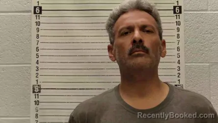 Mugshot of Javier Camacho booked in Luna County, New Mexico on August 25, 2026