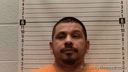Mugshot of Lorenzo Manuel Lopez booked in Luna County, New Mexico on August 28, 2026