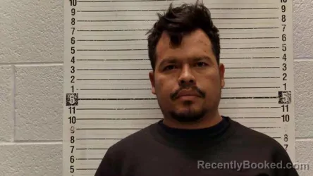 Mugshot of Carlos Flores-Reyes booked in Luna County, New Mexico on September 11, 2026