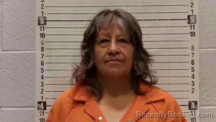 Mugshot of Maria Saiz booked in Luna County, New Mexico on October 1, 2026
