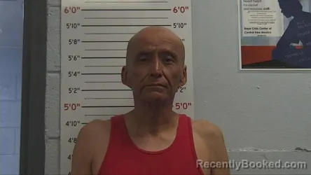 Mugshot of AARON BEGAY booked in Sandoval County, New Mexico on July 23, 2026