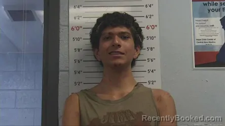 Mugshot of Vicente Aron Saenz booked in Sandoval County, New Mexico on September 22, 2026