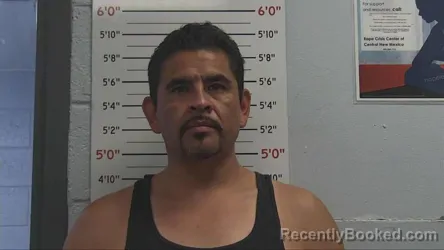 Mugshot of Mario Anthony Molina booked in Sandoval County, New Mexico on October 2, 2026