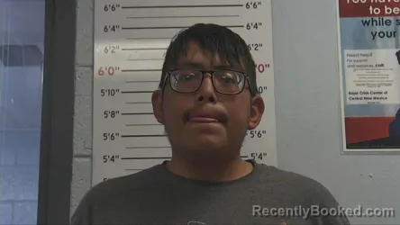 Mugshot of Tyrese Armijo booked in Sandoval County, New Mexico on October 8, 2026