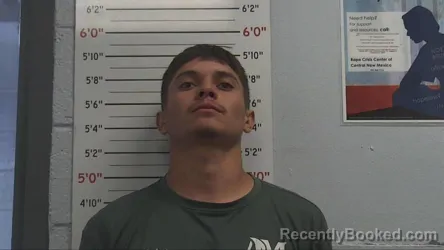 Mugshot of Andres Munoz booked in Sandoval County, New Mexico on October 9, 2026