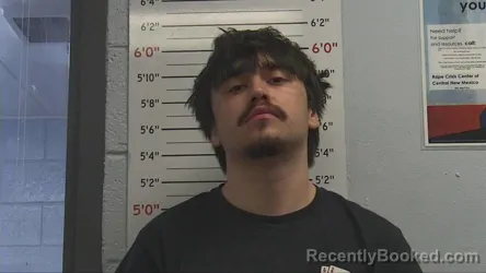 Mugshot of Ezra Ulibarri booked in Sandoval County, New Mexico on October 10, 2026