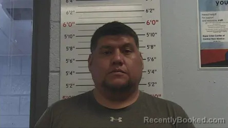 Mugshot of Travis Alan Pino booked in Sandoval County, New Mexico on October 11, 2026