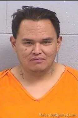 Mugshot of Christensen Lee Sandoval booked in San Juan County, New Mexico on August 12, 2026