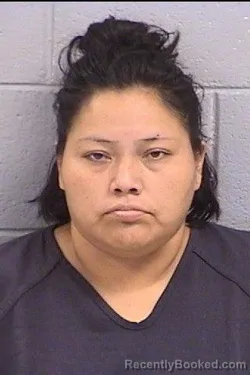 Mugshot of Samantha Nicole Sandoval booked in San Juan County, New Mexico on August 12, 2026