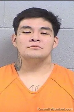 Mugshot of Shia Julian Silverhatband booked in San Juan County, New Mexico on October 18, 2026