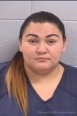Mugshot of Angelina Marie Lucero booked in San Juan County, New Mexico on August 16, 2026