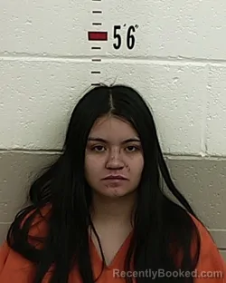 Mugshot of ANGELINA MONTOYA booked in San Miguel County, New Mexico on May 5, 2026