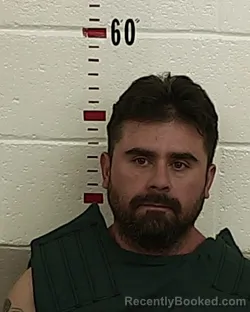 Mugshot of Roman Salazar booked in San Miguel County, New Mexico on August 21, 2026