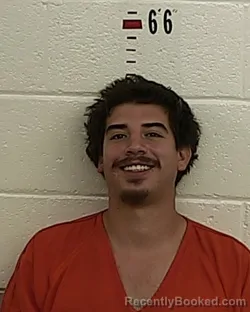 Mugshot of Jacob Lucero booked in San Miguel County, New Mexico on August 22, 2026
