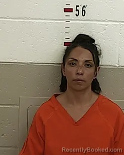 Mugshot of Angela J Padilla booked in San Miguel County, New Mexico on August 29, 2026