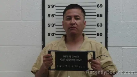 Mugshot of JORDAN NICHOLAS GONZALES booked in Santa Fe County, New Mexico on May 16, 2026