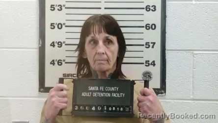 Mugshot of POLLY A RUDOLPH booked in Santa Fe County, New Mexico on May 18, 2026