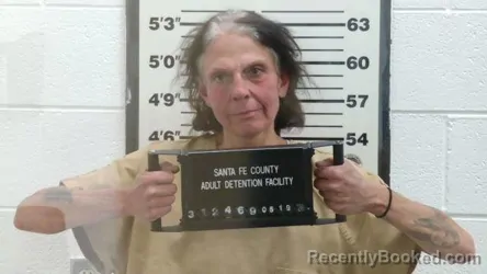 Mugshot of DOLORES JOSEPHINE LUCERO booked in Santa Fe County, New Mexico on May 19, 2026