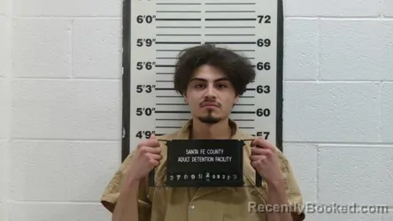 Mugshot of KEANU OCHOA GARCIA booked in Santa Fe County, New Mexico on May 22, 2026